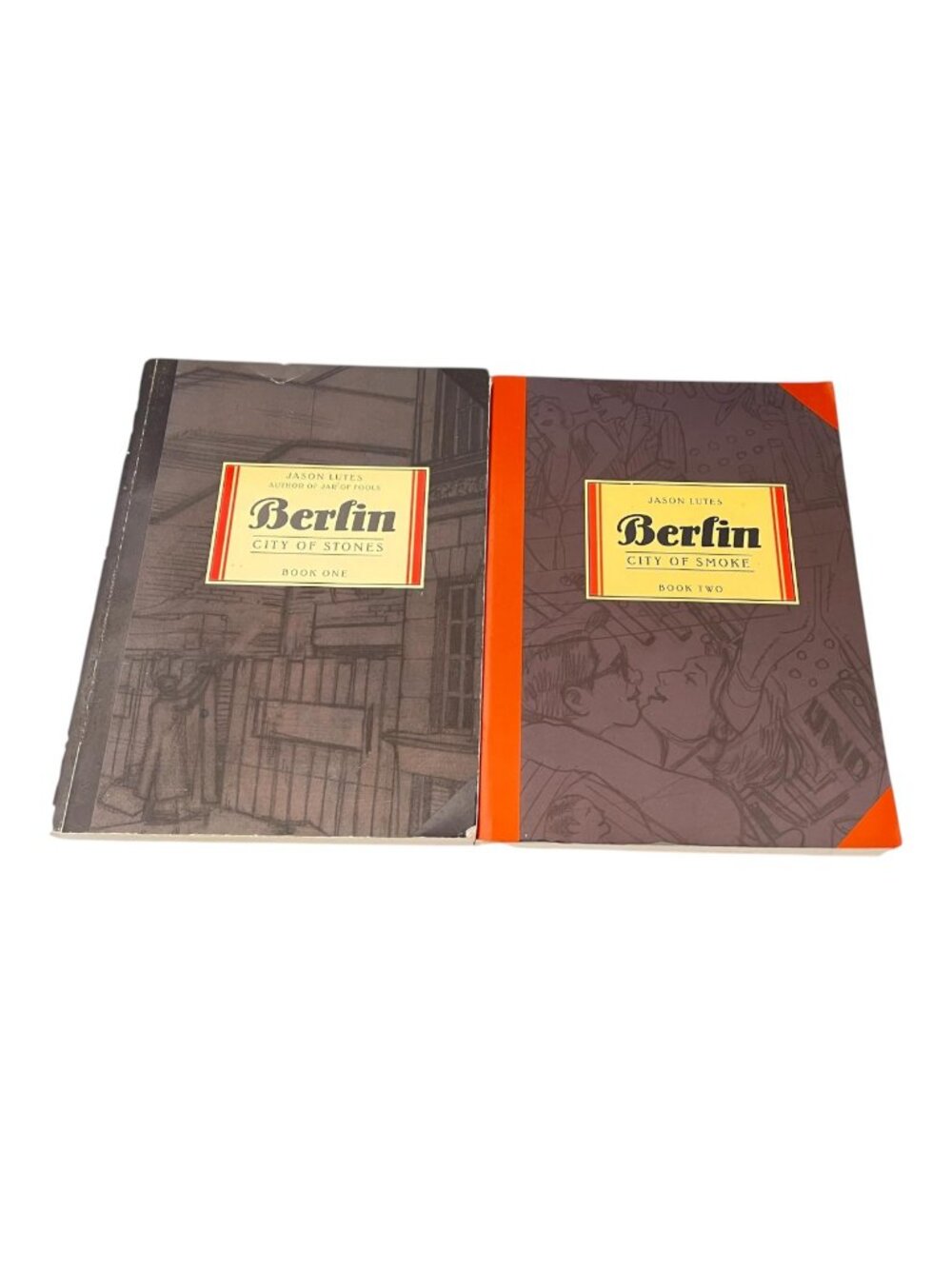 Berlin Graphic Novel Vol‎ 1 & 2 Lutes Weimar Germany Lot 2 City Stones Smoke